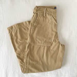 Polo Ralph Lauren - Ricky Pants Wide Leg Cropped Size 6, Khaki